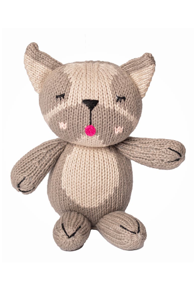 Baby Blue Frenchie Cotton Stuffed Animal, Main, color, GREY