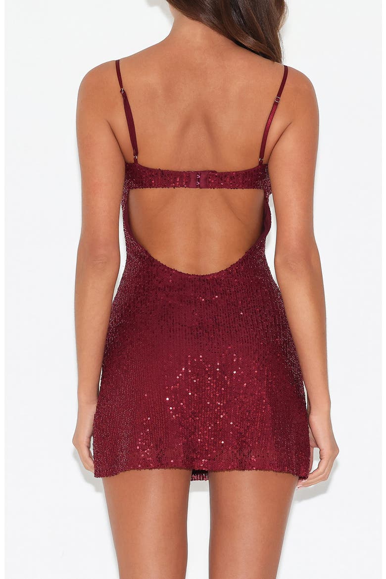 Zeina Sequin Minidress, Alternate, color, WINE SEQUIN