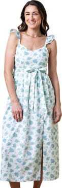 Hope & Henry Women's Linen Flutter Party Dress