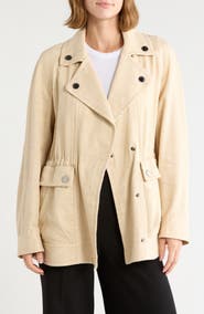 Longchamp Snap Front Drawstring Jacket