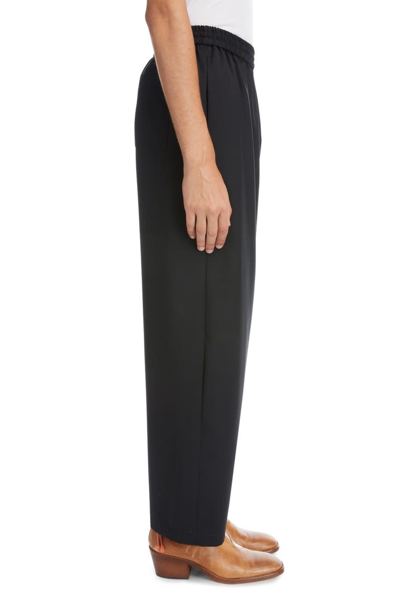 Wool Pull-On Pants, Alternate, color, BLACK
