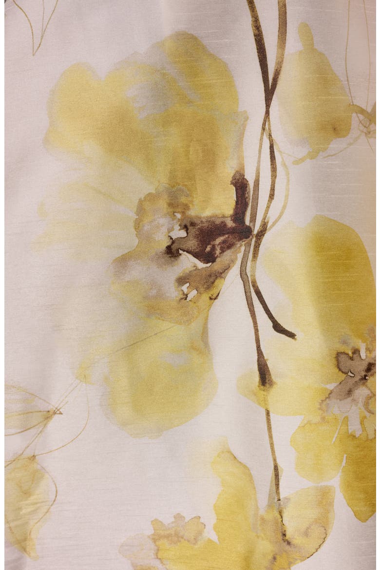 Floral Print Wrap Dress, Alternate, color, LIMONCELLO