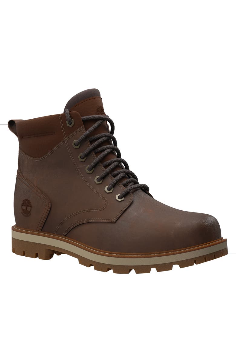 Timberland Britton Road Waterproof Boot, Main, color, Rust Full Grain
