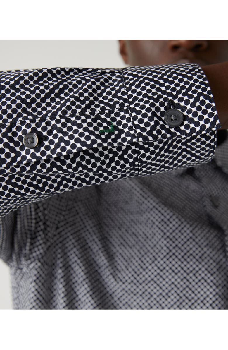 Lacoste Slim Fit Dot Button-Up Shirt, Alternate, color,