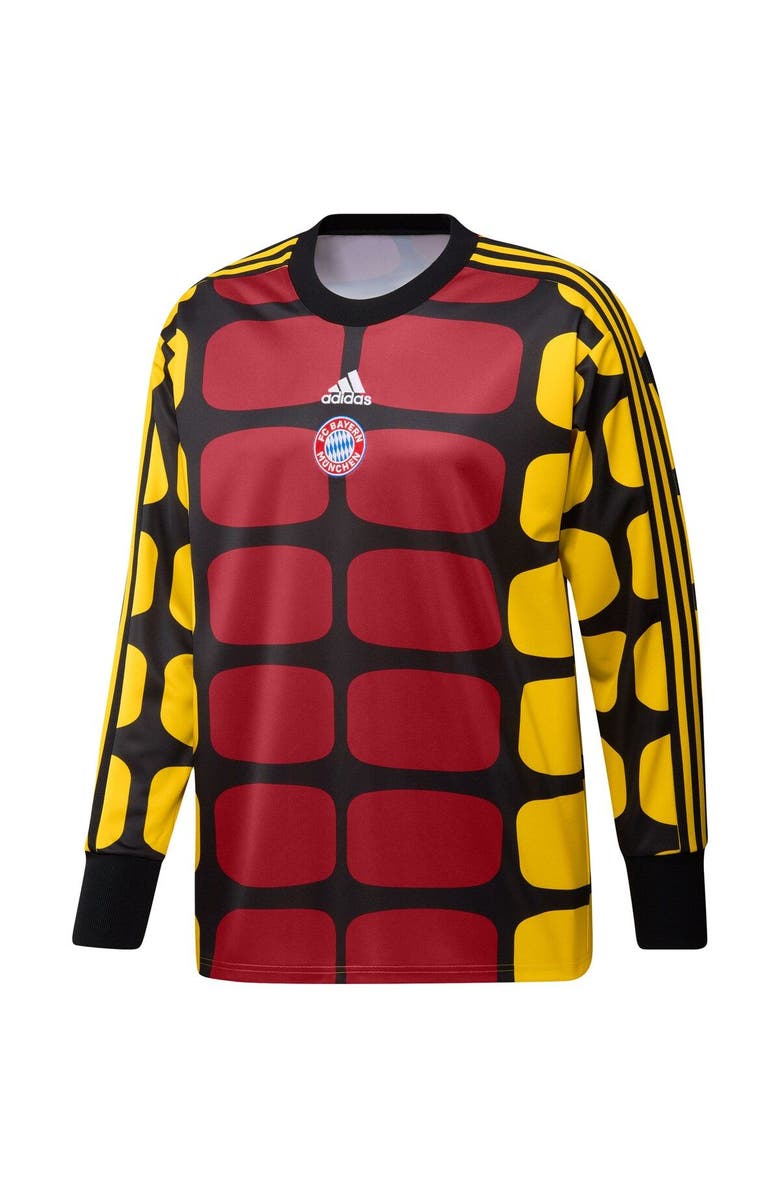 adidas Men's adidas Black Bayern Munich Authentic Football Icon Goalkeeper Jersey, Alternate, color,