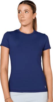 Sofibella UV Colors Short Sleeve Womens Tennis Shirt