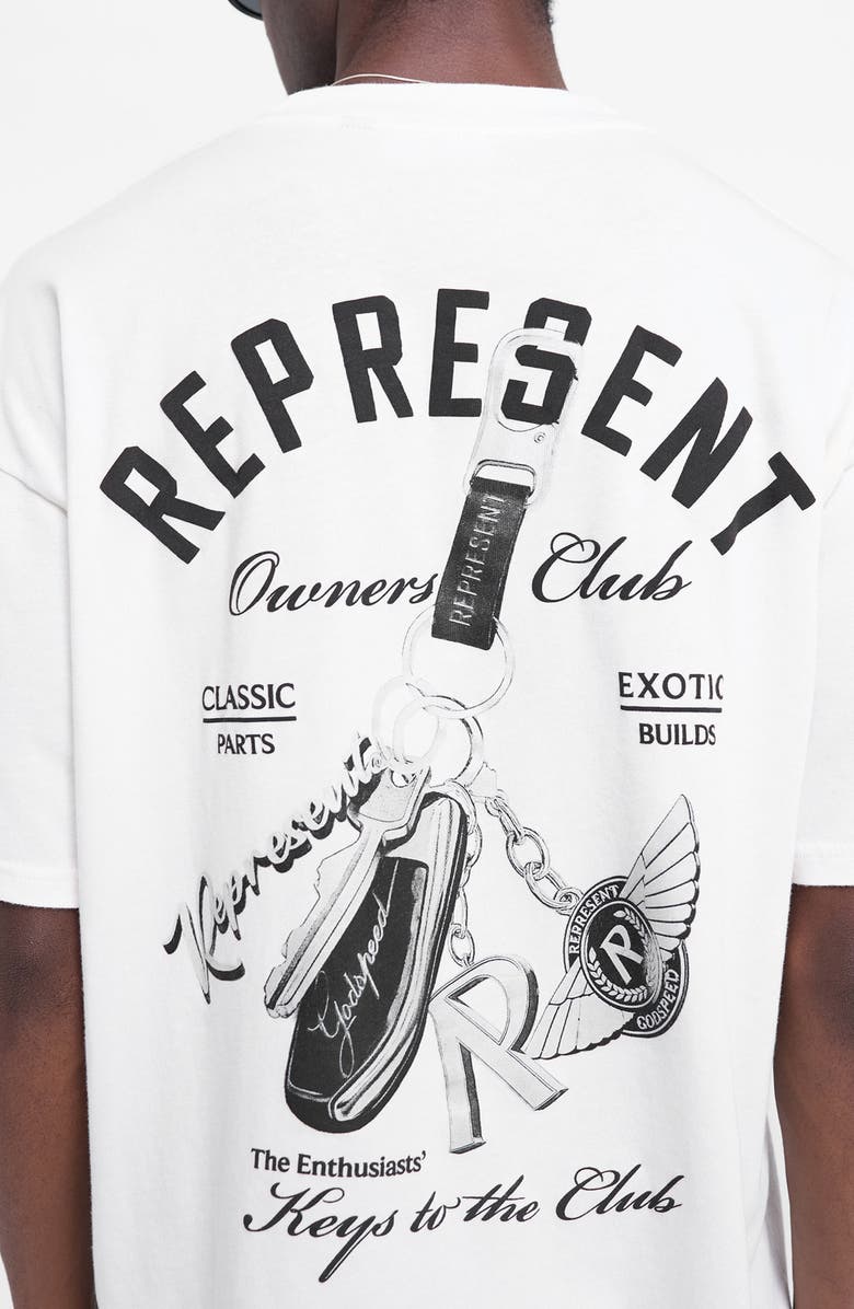 Represent Keys to the Club Oversize Graphic T-Shirt, Alternate, color, 