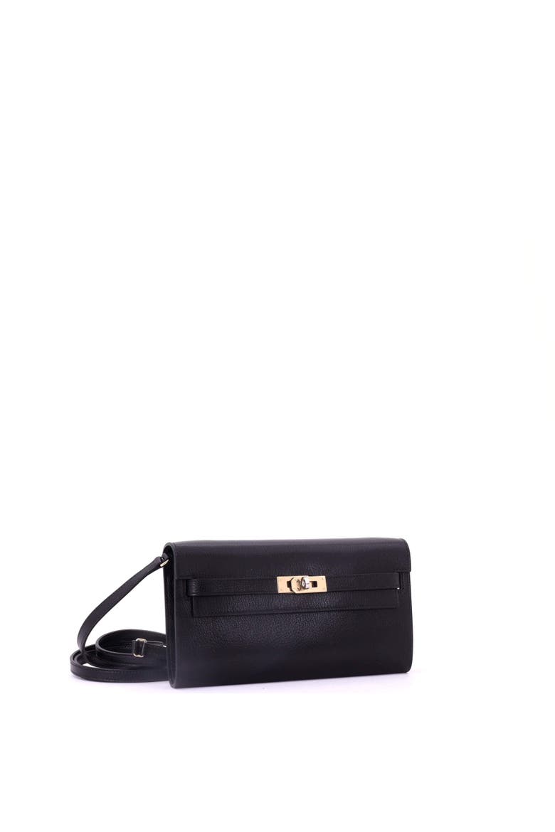 Kelly To Go Wallet Chevre Chamkila, Alternate, color, Noir