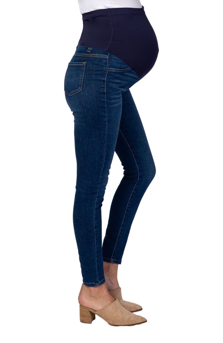 PinkBlush Skinny Maternity Jeans, Alternate, color, Navy Blue