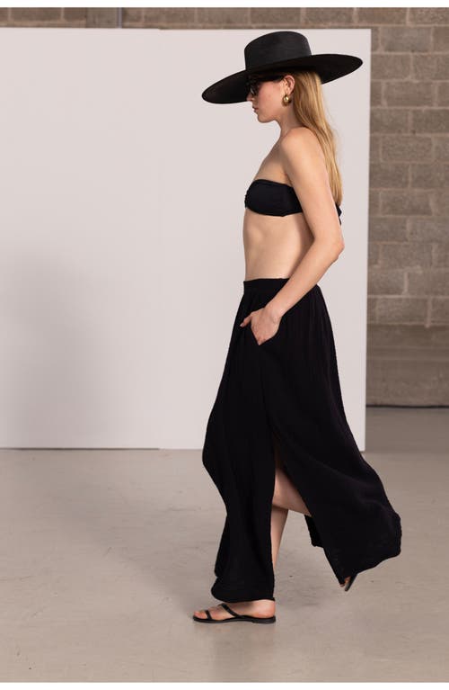 Beach Life By Gottex Resort Midi Swim Cover Up Skirt In Black