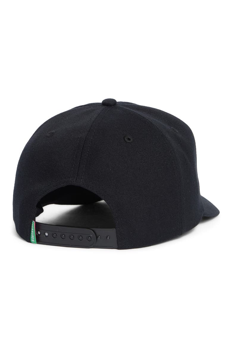 Sponsor Wool Blend Snapback Baseball Cap, Alternate, color, BLACK