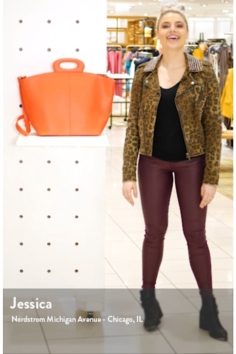 Large Faux Leather Tote video