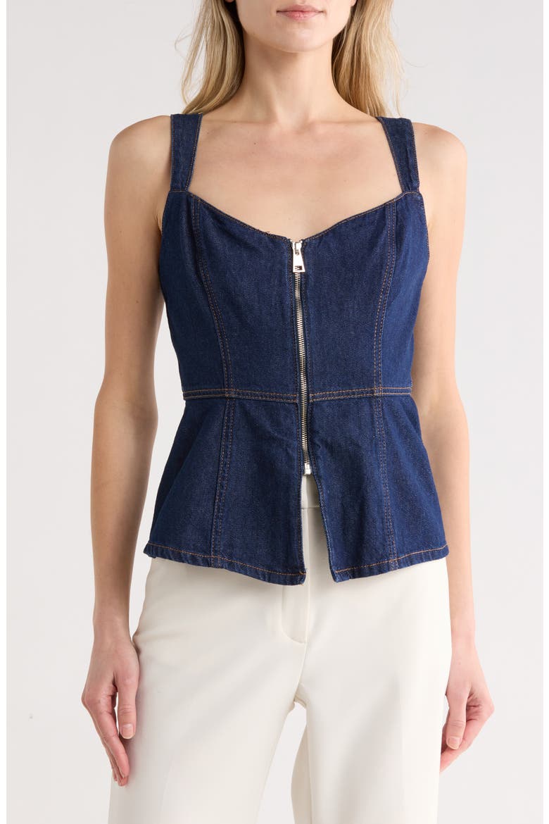 Zeta Denim Top, Main, color, GRENADA