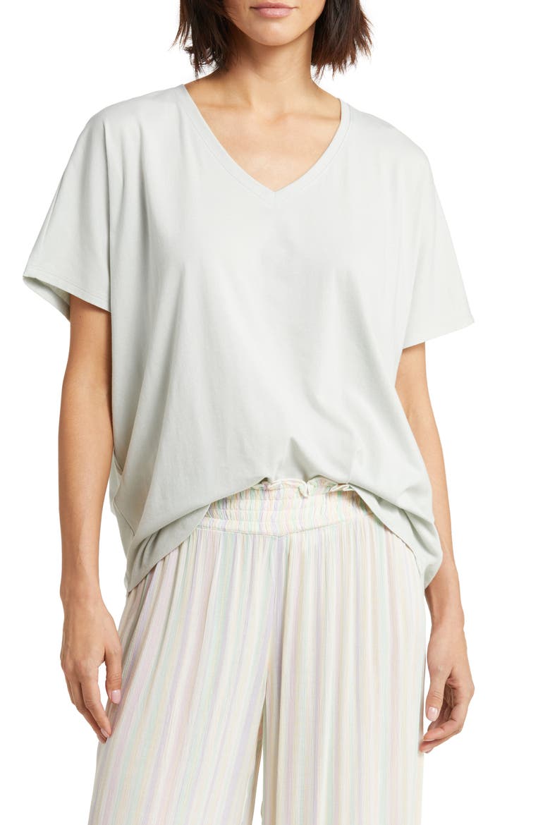 Sleepy Lounge Tee, Main, color, GREEN MERCURY