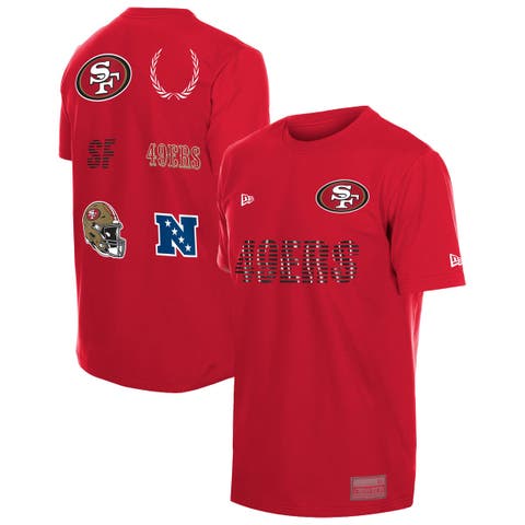Men's New Era Scarlet San Francisco 49ers Match T-Shirt