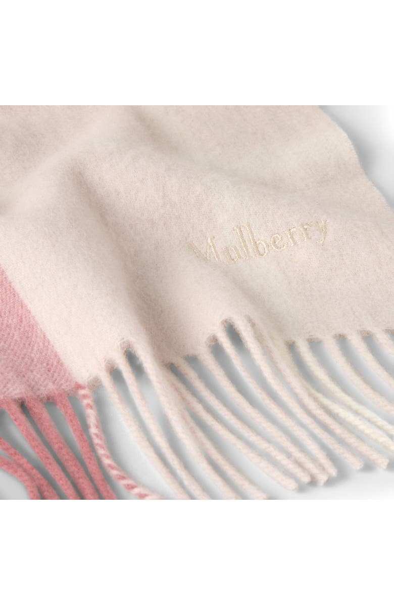 Mulberry Small Check Merino Wool Scarf, Alternate, color, Pink Scrumpy-Crumpet