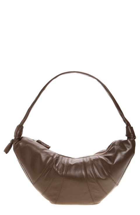Large Croissant Leather Bag