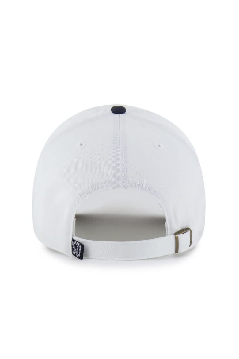 Men's '47  White/Navy San Diego FC Two-Tone Clean Up Adjustable Hat, Alternate, color, White