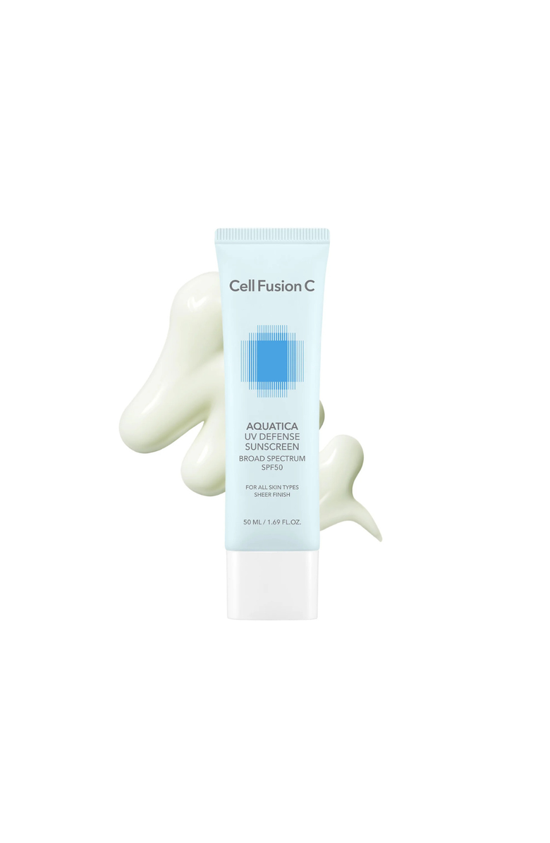Cell Fusion C Aquatica UV Defense Face Sunscreen, Main, color, Light Blue