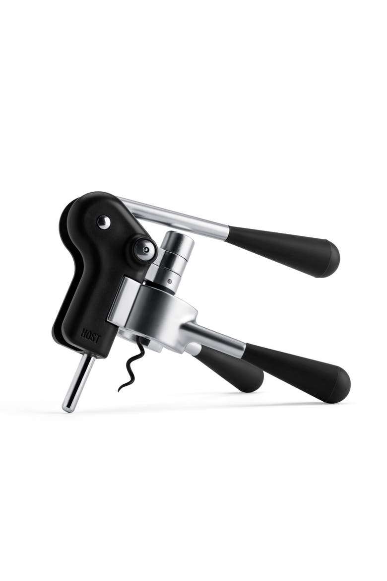 Lever Corkscrew Set, Main, color, Black