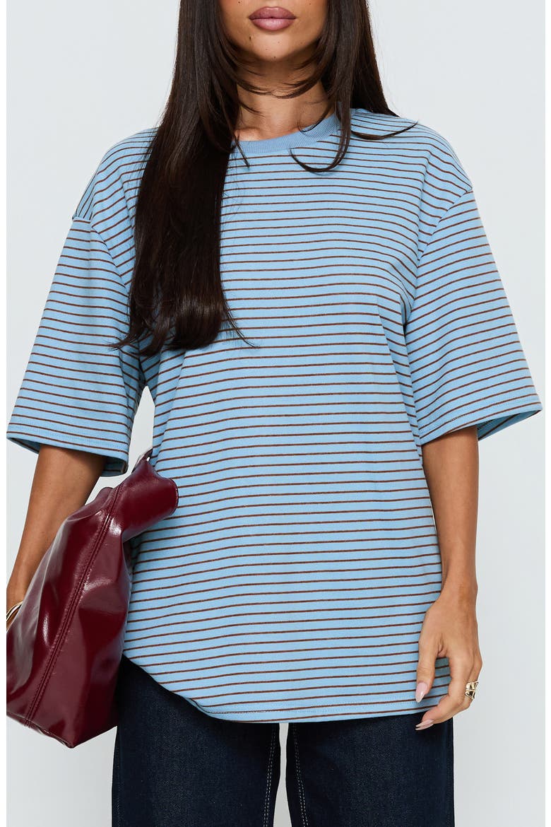 Kaitlan Oversized Striped Tee, Main, color, MULTI