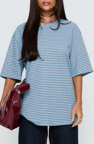 Princess Polly Kaitlan Oversized Striped Tee