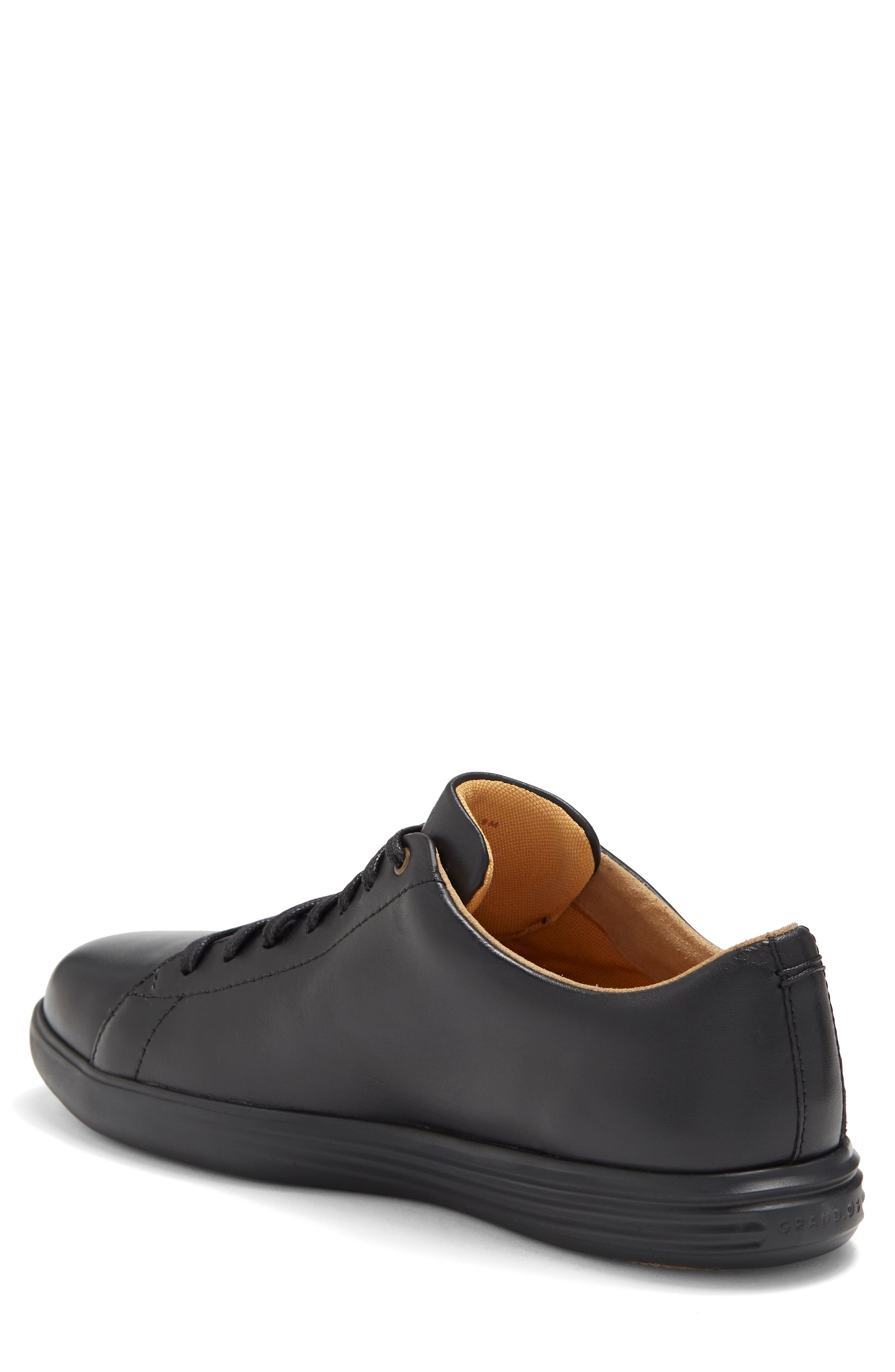 Cole Haan Grand Crosscourt II Sneaker - Wide Width Available, Alternate, color, Black Leat