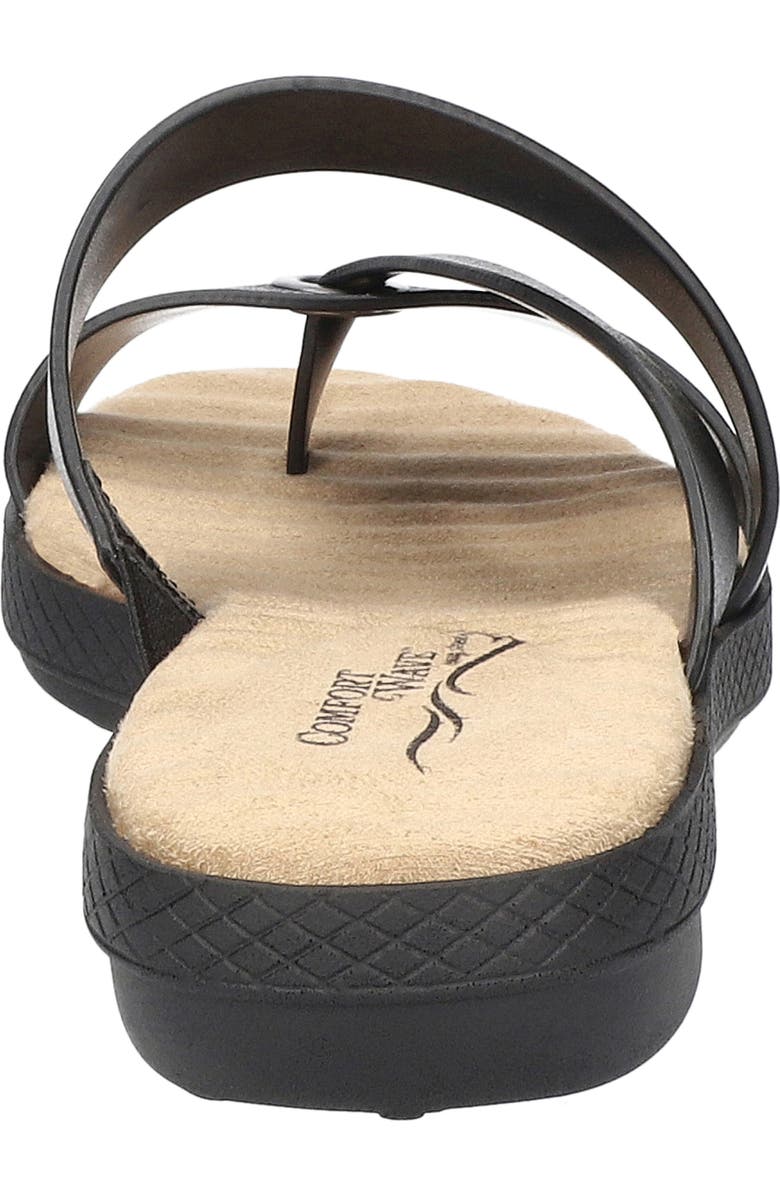 EASY STREET Gulf Toe Thong Sandal, Alternate, color, Black