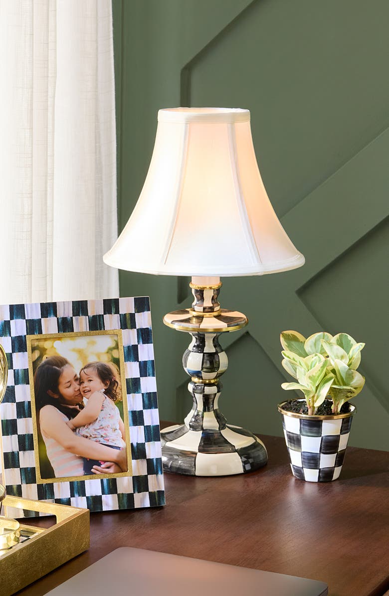 MACKENZIE CHILDS Courtly Check Candlestick Lamp, Alternate, color, Courtly