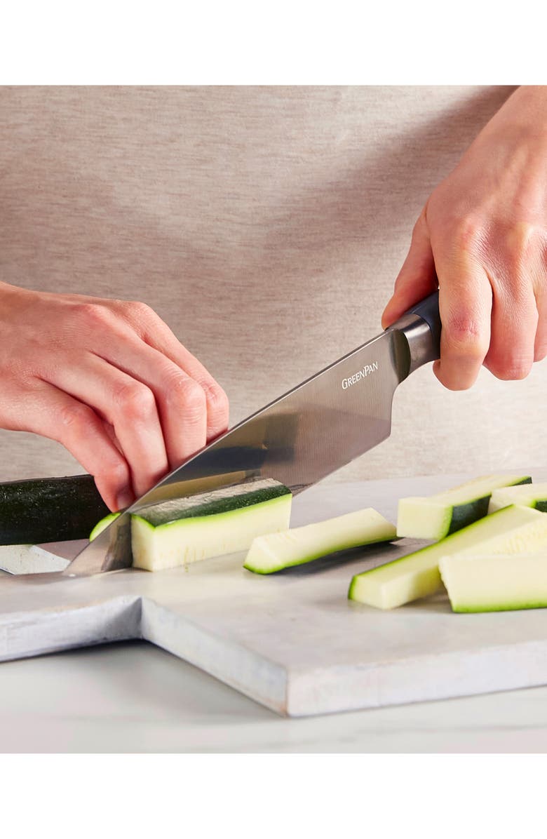 GreenPan Titanium Coated Chef's Knife, Alternate, color, Grey