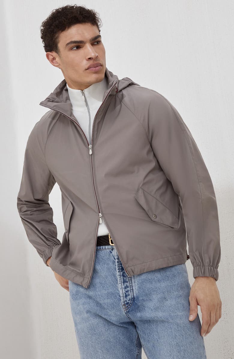 Brunello Cucinelli Outerwear with hood, Alternate, color, Grey