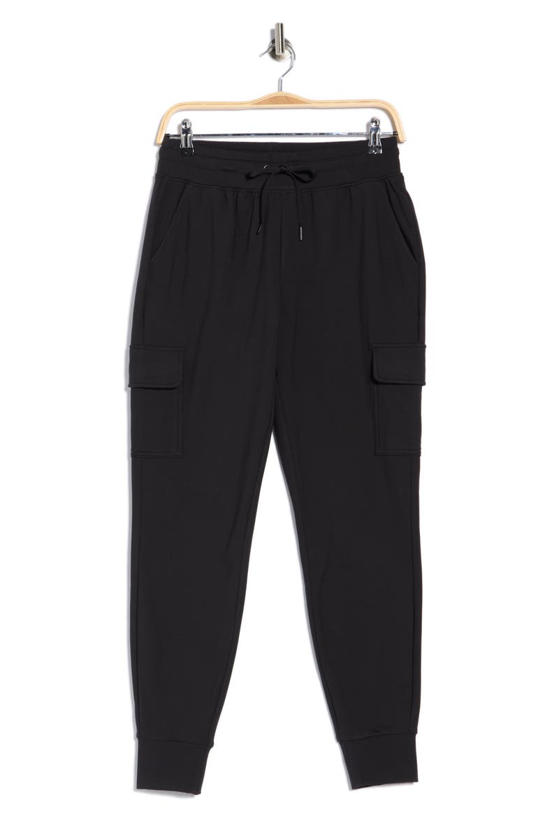 PolarLux Cascade Tapered Joggers, Alternate, color, BLACK