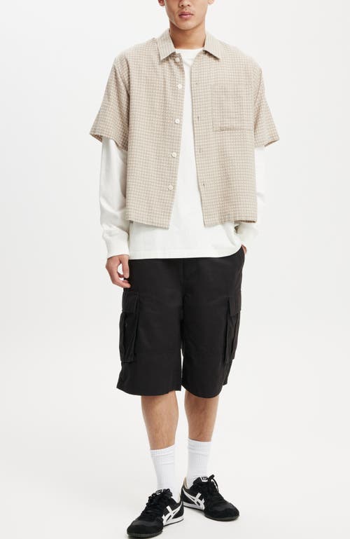 Shop Cotton On Baggy Cargo Short In Black