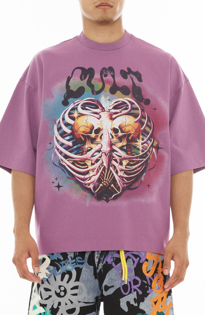 Cult of Individuality Crewneck Graphic T-Shirt, Main, color,
