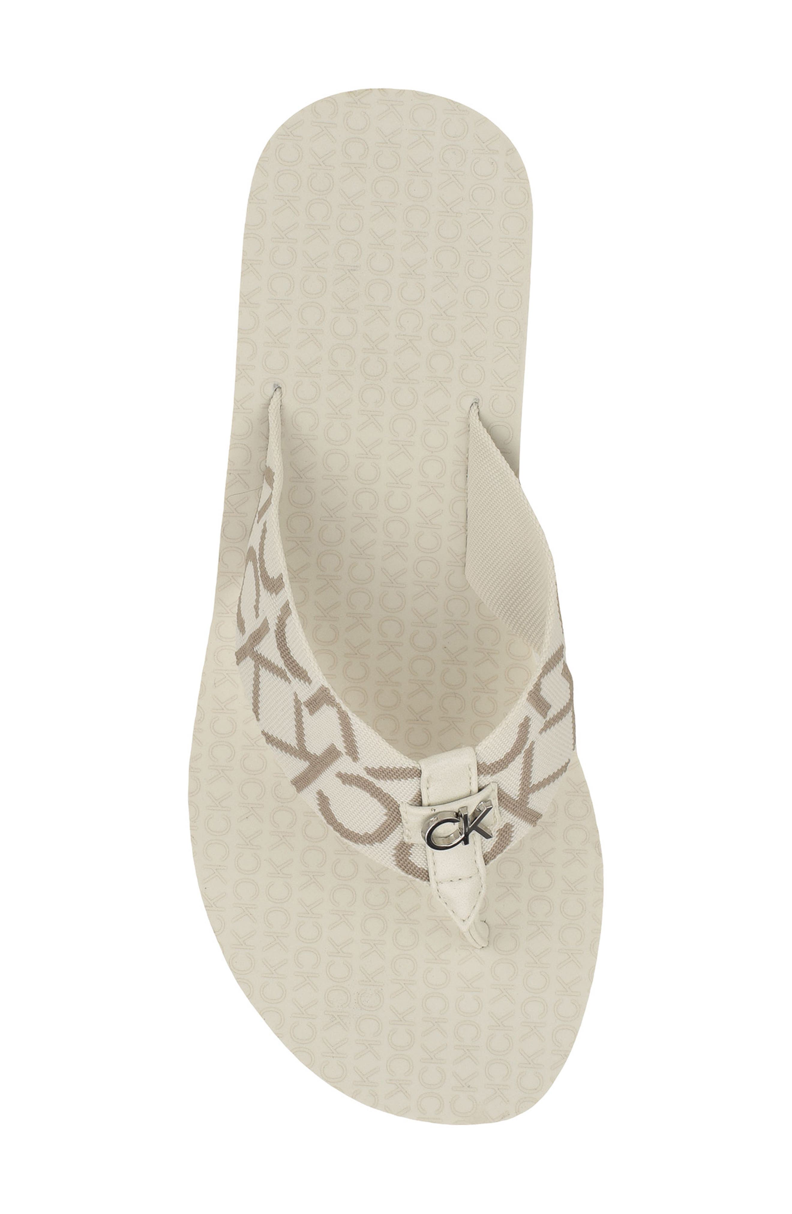 Meena Wedge Flip Flop Sandal, Alternate, color, IVORY 152