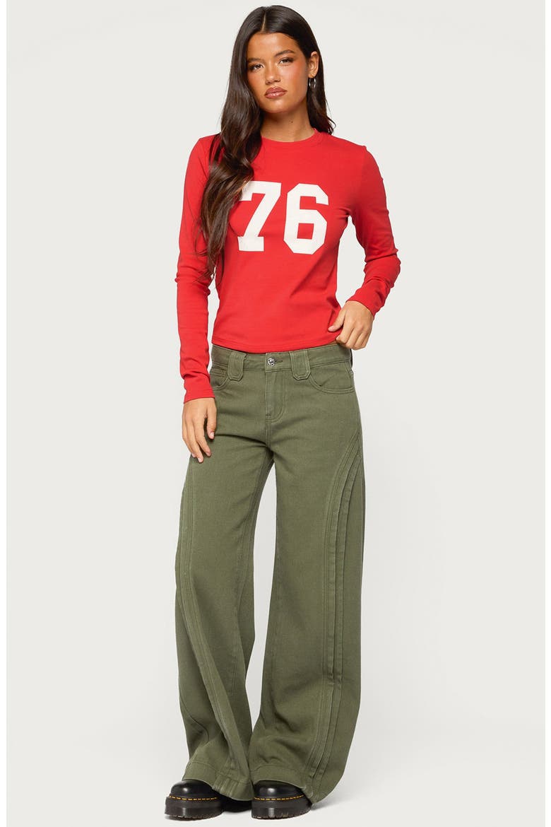 76 Stretch Cotton Graphic T-Shirt, Alternate, color, RED
