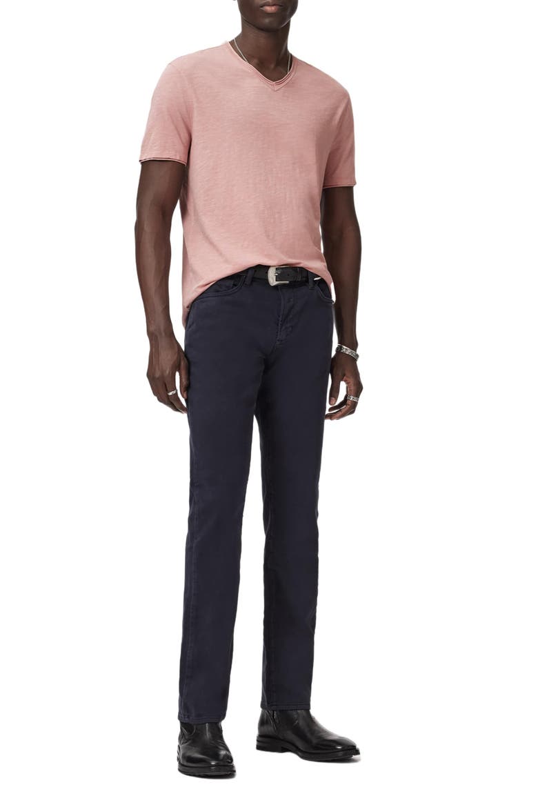Miles Slub Organic Cotton Raw Edge T-Shirt, Alternate, color, PINK SAND