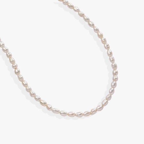 Alex And Ani Freshwater Pearl Necklace In Pearl