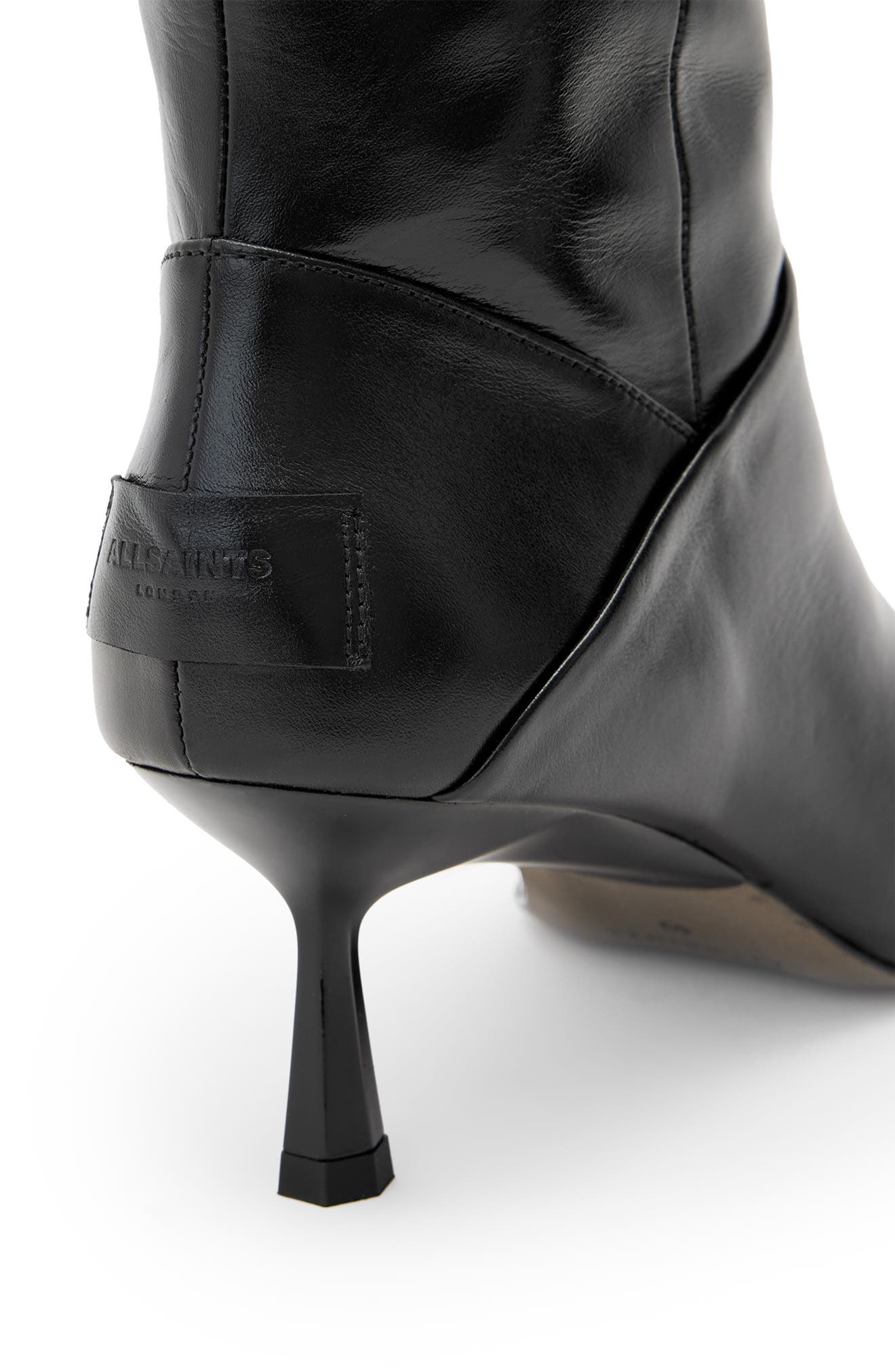 AllSaints Odyssey Knee High Boot, Alternate, color, Black