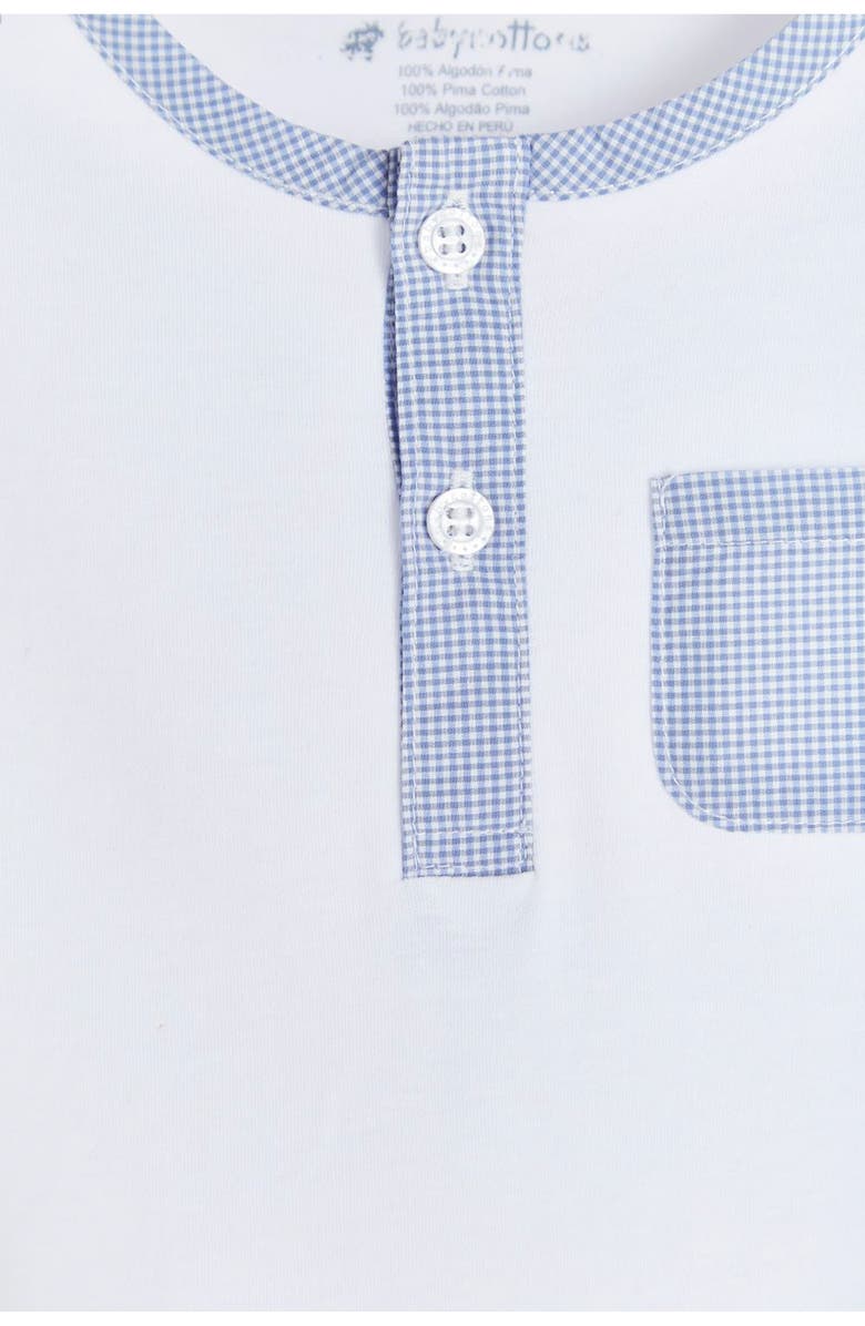 Babycottons Premium Peruvian Pima Cotton Dan Henley Bodysuit For Infant, Alternate, color,