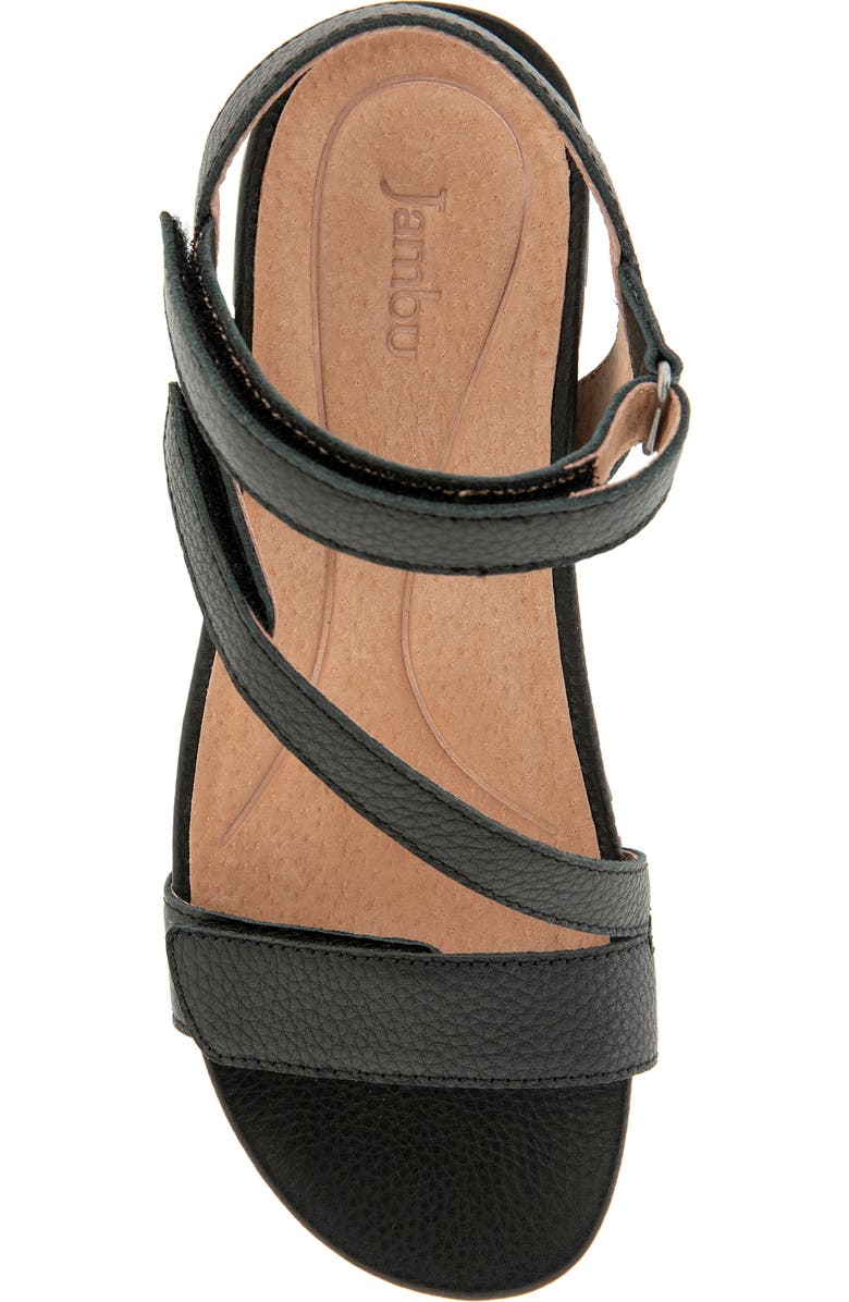 Jambu Liza Casual Wedge Sandal, Alternate, color, Black