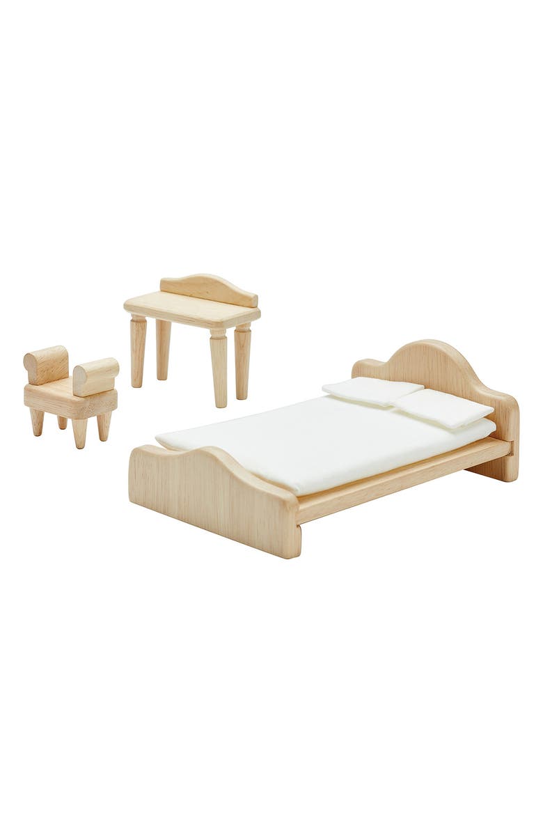 PlanToys<sup>®</sup> Victorian Dollhouse Furniture Set, Alternate, color, Natural