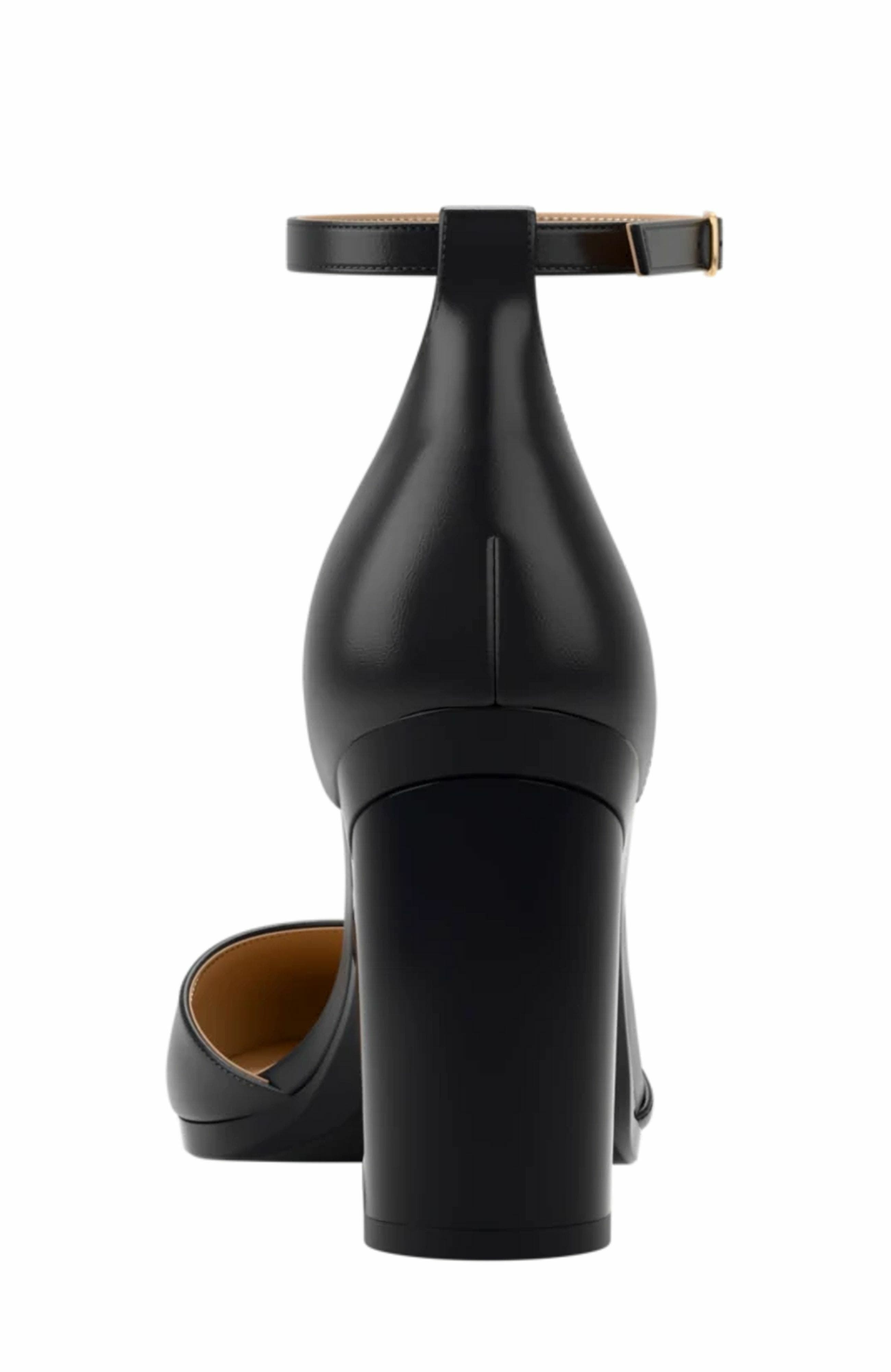 Pashion Footwear The D'Orsay 4" Block Heel, Alternate, color, Coal Leather