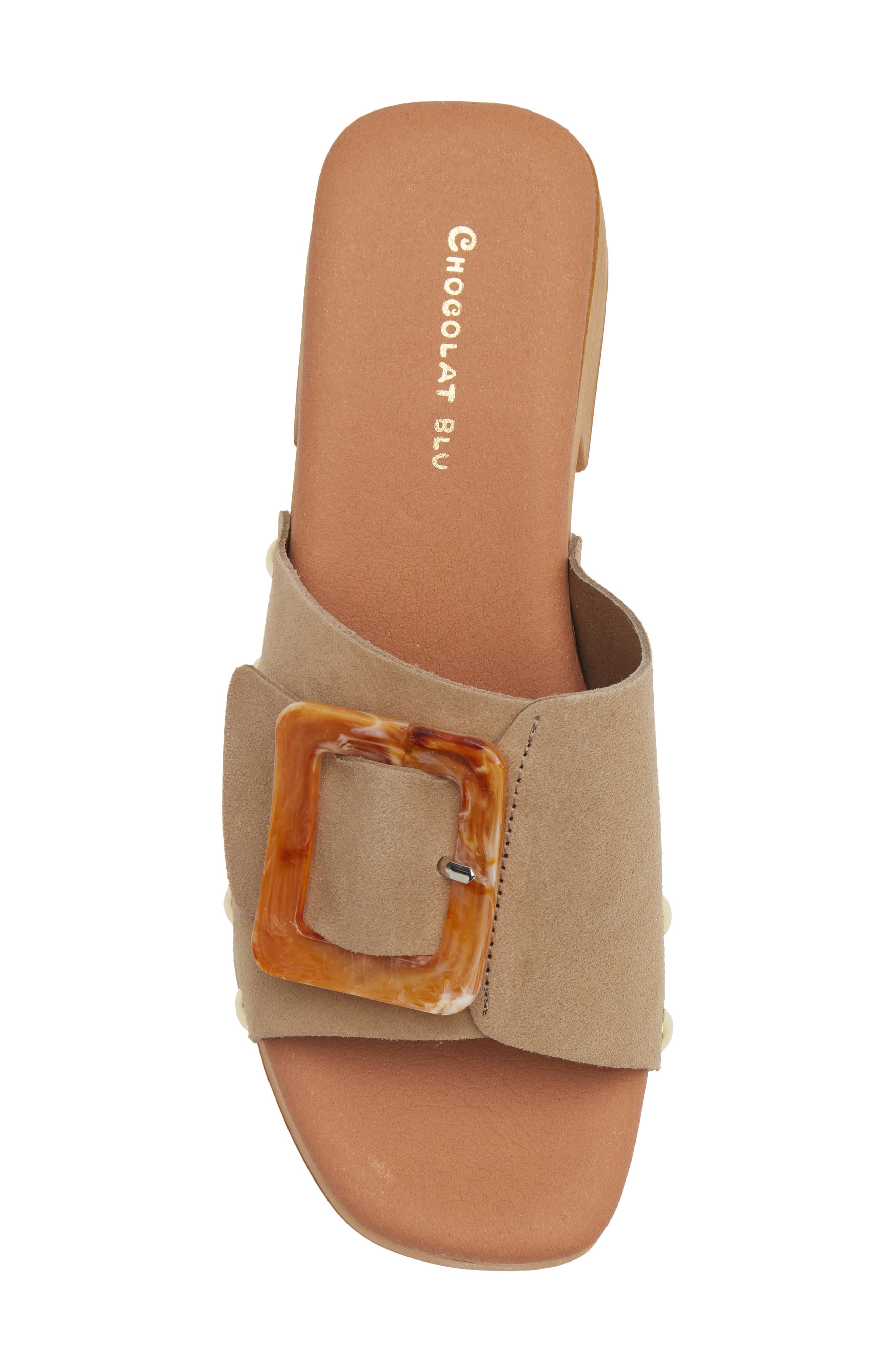 Lio Platform Slide Sandal, Alternate, color, MUSHROOM SUEDE