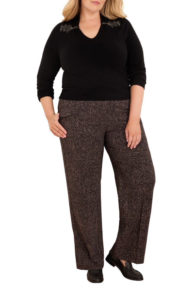 Lenox Printed Wide Leg Pants, Alternate, color, BLACK MULTI