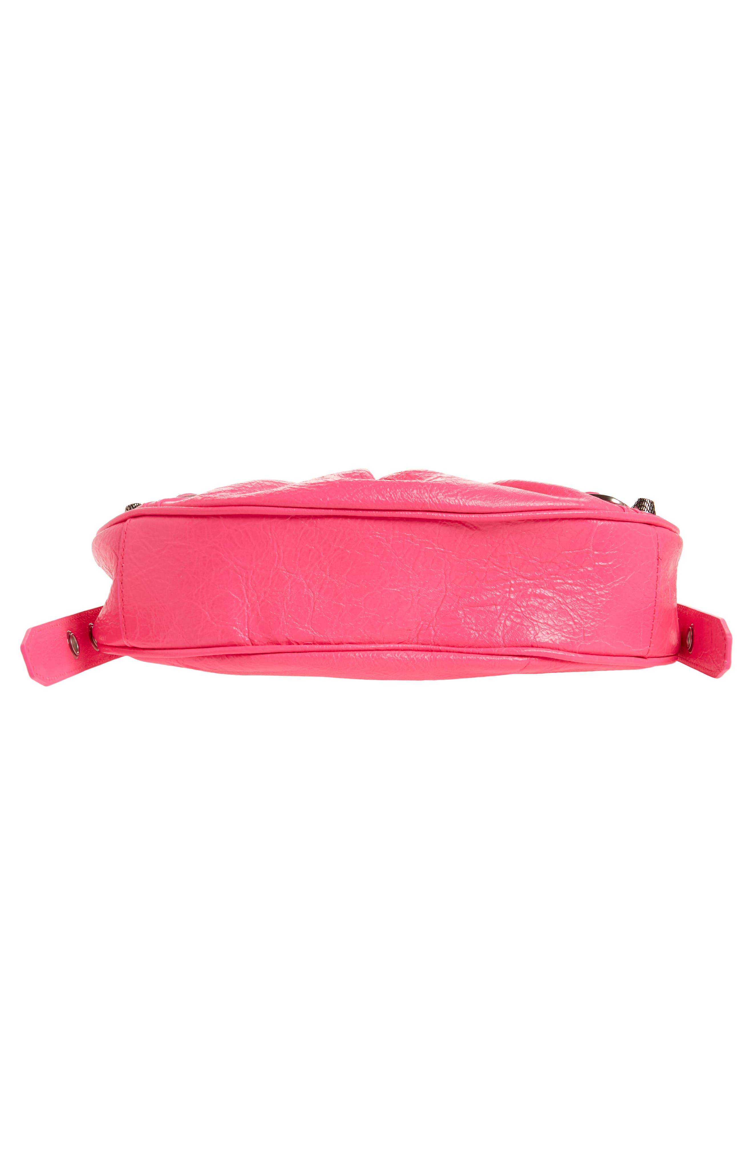 Extra Small Le Cagole Lambskin Shoulder Bag, Alternate, color, FLUO PINK