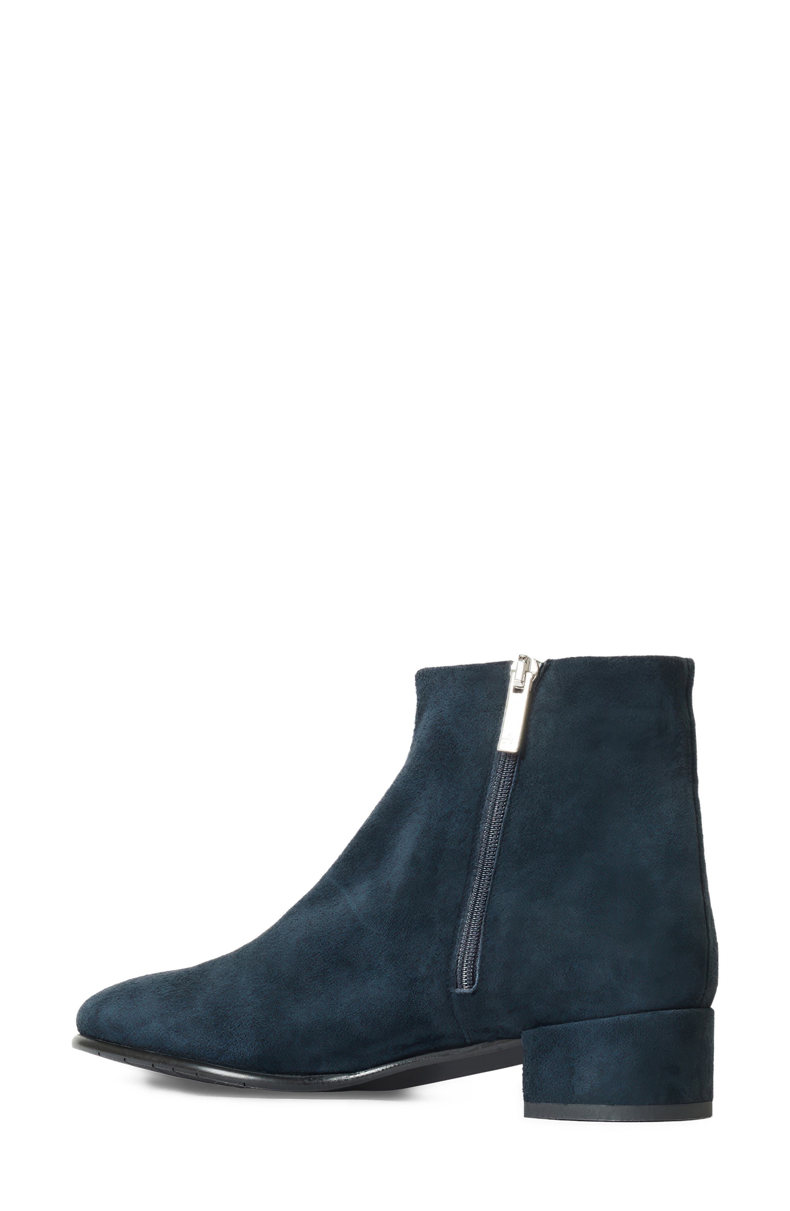 Pio Leather Bootie, Alternate, color, NAVY SUEDE
