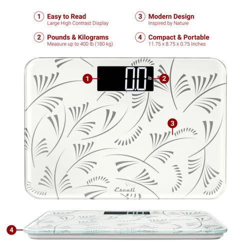 Escali Compact Body Scale In White