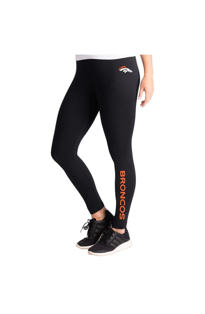 G-III 4HER BY CARL BANKS Women's G-III 4Her by Carl Banks Black Denver Broncos Pregame Leggings, Main, color, 