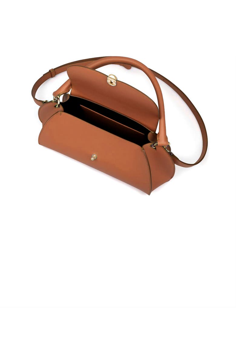 NOIRGAZE Scallop Calf Leather Bag, Alternate, color, Tan
